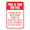 Signmission Parking in This Area During Games or Pra Heavy-Gauge Aluminum Sign, 12" x 18", A-1218-23436 A-1218-23436 - alternate 1